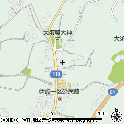 千葉県成田市伊能341周辺の地図