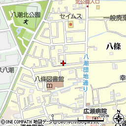 埼玉県八潮市八條2533-12周辺の地図