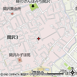埼玉県富士見市関沢3丁目14-1周辺の地図