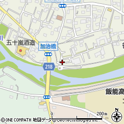 埼玉県飯能市笠縫8-60周辺の地図