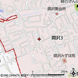 埼玉県富士見市関沢3丁目37-8周辺の地図