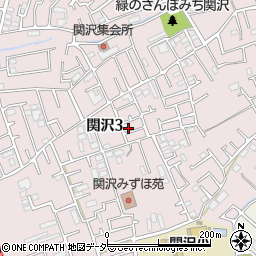 埼玉県富士見市関沢3丁目21-16周辺の地図