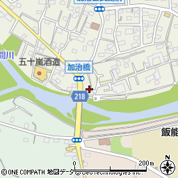 埼玉県飯能市笠縫7周辺の地図