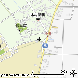 千葉県香取市下小川1450周辺の地図