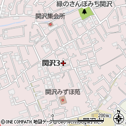 埼玉県富士見市関沢3丁目21-17周辺の地図