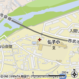 埼玉県入間市仏子107周辺の地図