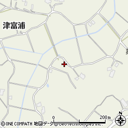 千葉県成田市津富浦599周辺の地図