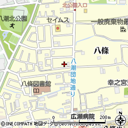 埼玉県八潮市八條2541-7周辺の地図