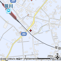 千葉県香取郡東庄町笹川い723-2周辺の地図