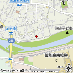 埼玉県飯能市笠縫8-27周辺の地図