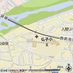 埼玉県入間市仏子104周辺の地図