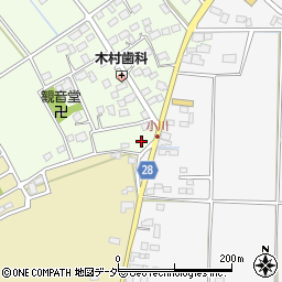 千葉県香取市下小川1452周辺の地図