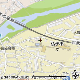 埼玉県入間市仏子114周辺の地図