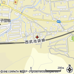 埼玉県入間市仏子1343周辺の地図