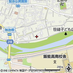 埼玉県飯能市笠縫8-44周辺の地図