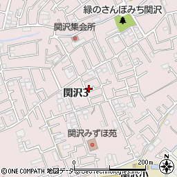 埼玉県富士見市関沢3丁目21-18周辺の地図