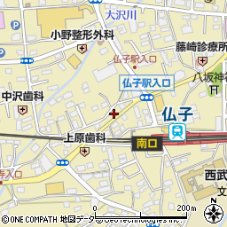 埼玉県入間市仏子885周辺の地図