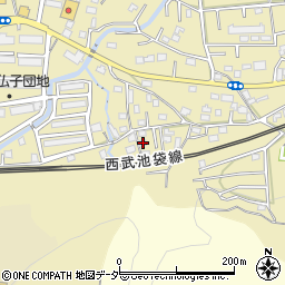 埼玉県入間市仏子1344周辺の地図
