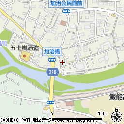 埼玉県飯能市笠縫5周辺の地図