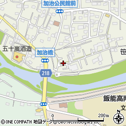 埼玉県飯能市笠縫9-38周辺の地図