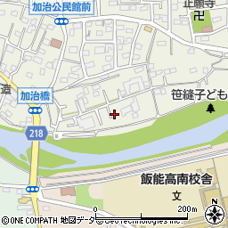 埼玉県飯能市笠縫8-25周辺の地図
