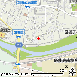 埼玉県飯能市笠縫8-6周辺の地図