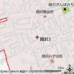 埼玉県富士見市関沢3丁目36-6周辺の地図