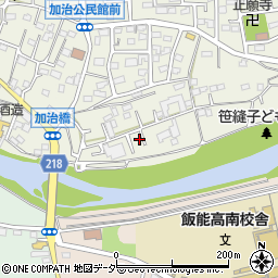 埼玉県飯能市笠縫8-29周辺の地図