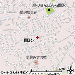 埼玉県富士見市関沢3丁目21-6周辺の地図