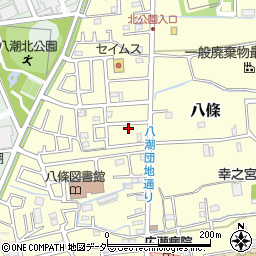 埼玉県八潮市八條2541周辺の地図