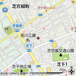 埼玉県川口市芝宮根町2-42周辺の地図