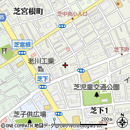 埼玉県川口市芝宮根町2-40周辺の地図