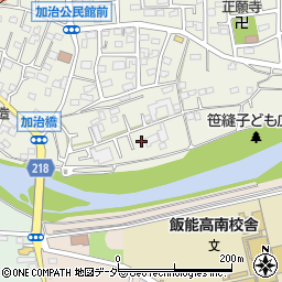 埼玉県飯能市笠縫8-43周辺の地図