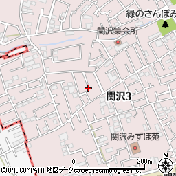 埼玉県富士見市関沢3丁目36周辺の地図