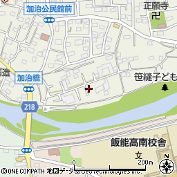 埼玉県飯能市笠縫8-24周辺の地図