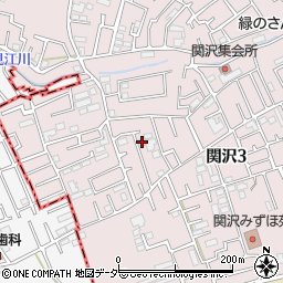 埼玉県富士見市関沢3丁目37-23周辺の地図