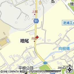 千葉県柏市増尾1271-1周辺の地図