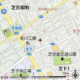 埼玉県川口市芝宮根町2-41周辺の地図