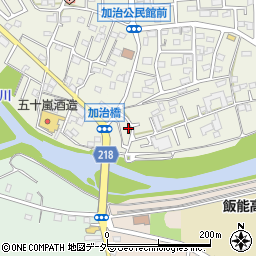 埼玉県飯能市笠縫5-16周辺の地図