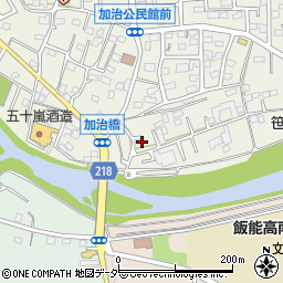 埼玉県飯能市笠縫9周辺の地図