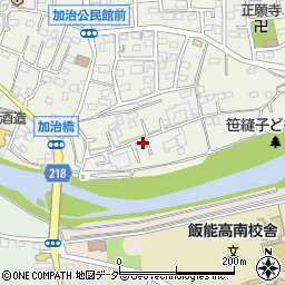 埼玉県飯能市笠縫8-28周辺の地図