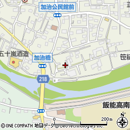 埼玉県飯能市笠縫9-52周辺の地図