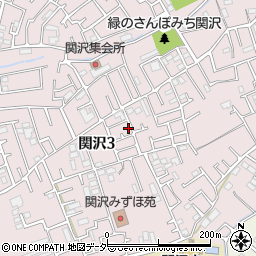 埼玉県富士見市関沢3丁目21-4周辺の地図