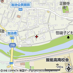 埼玉県飯能市笠縫8-23周辺の地図