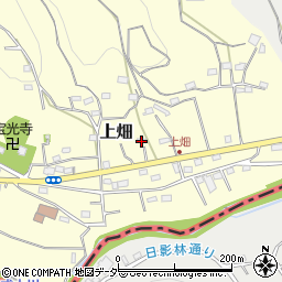 埼玉県飯能市上畑76-2周辺の地図