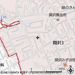 埼玉県富士見市関沢3丁目37-3周辺の地図