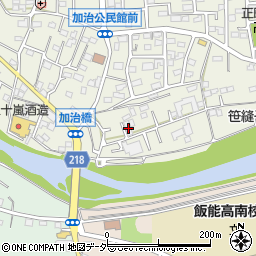 埼玉県飯能市笠縫9-47周辺の地図