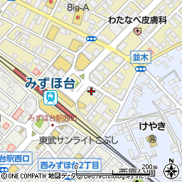 埼玉りそな銀行みずほ台支店 ＡＴＭ周辺の地図