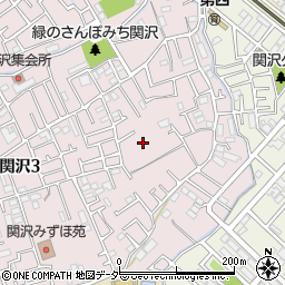 埼玉県富士見市関沢3丁目15周辺の地図