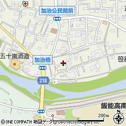 埼玉県飯能市笠縫9-59周辺の地図